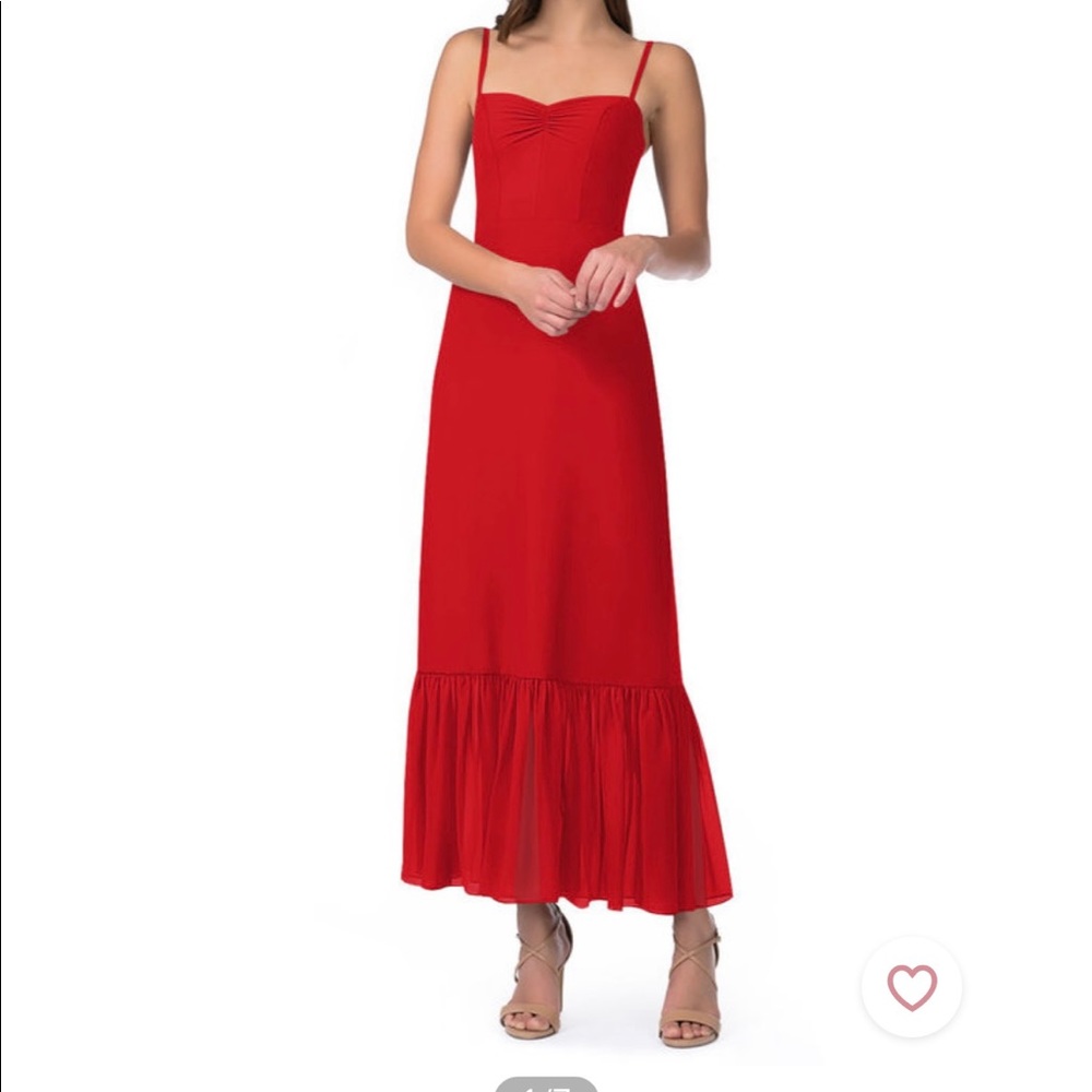 Azazie Justina dress in Red size A2